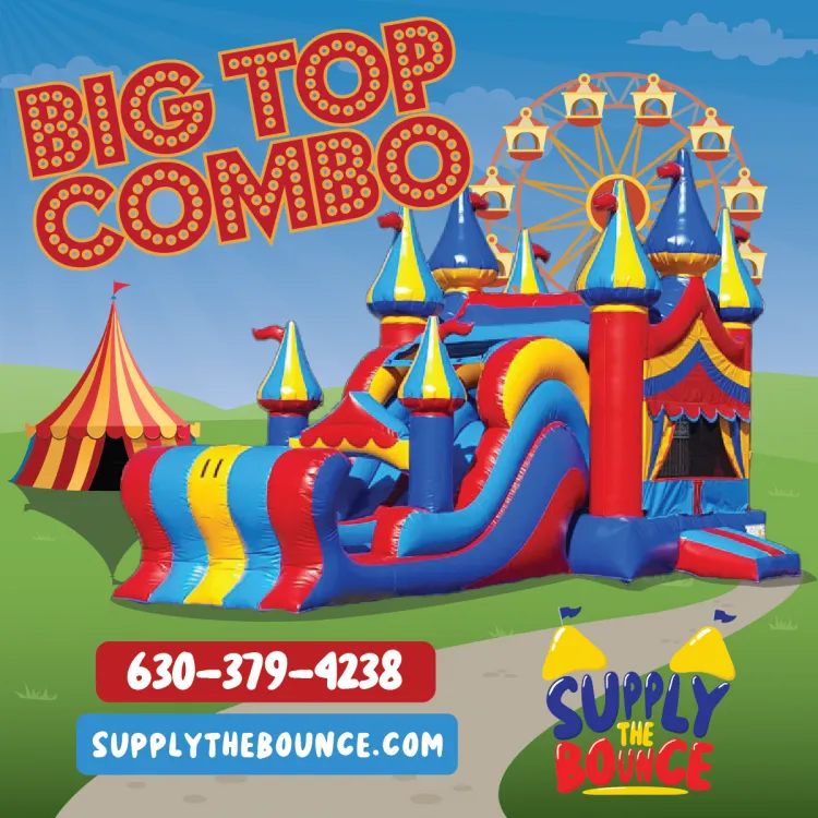 Big Top Bounce and Dual Slide Combo (Wet/Dry)