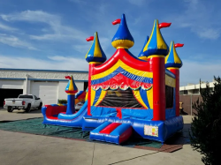 Big top bounce house with double lane slide Supply The Bounce Medinah illinois Party Rentals 1712094951 Big Top Bounce and Dual Slide Combo (Wet/Dry)