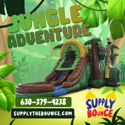 Jungle Adventure XL Dual Lane Bounce and Slide (Wet/Dry)