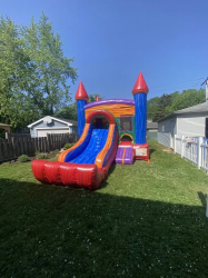 Marble Kingdom Bounce House Slide Combo Medinah Bounce House Rentals picture 1712095109 Marble Kingdom Bounce and Slide Combo (Dry)