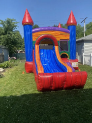 Marble Kingdom Bounce House Slide Combo Medinah Bounce House Rentals 1712095108 Marble Kingdom Bounce and Slide Combo (Dry)