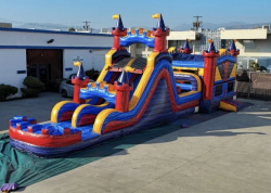 Royal20Empire20XL20Bounce20and20Dual20Slide20Combo20WetDry20drone20view20supply20the20bounce20party20rentals20medinah20illinois 1715136434 Royal Empire XL Bounce and Dual Slide Combo (Wet/Dry)