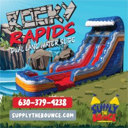 18’ Rocky Rapids Dual Lane Water Slide