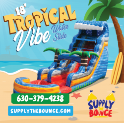 18' Tropical Vibe Water Slide