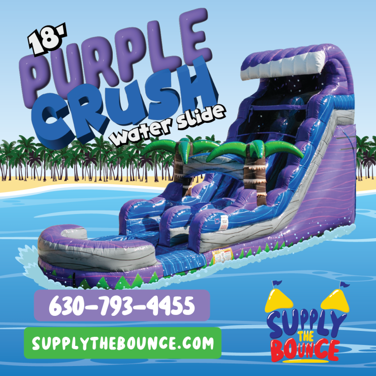 18' Purple Crush Water Slide