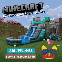 Minecraft Bounce and Double Lane Slide (Wet/Dry)