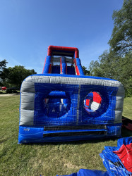 IMG 8923 1751212098 20’ Marble Dual Lane Water Slide w/ Obstacle