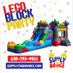 Lego Block Party XL Dual Lane Bounce & Slide Combo (Wet/Dry)